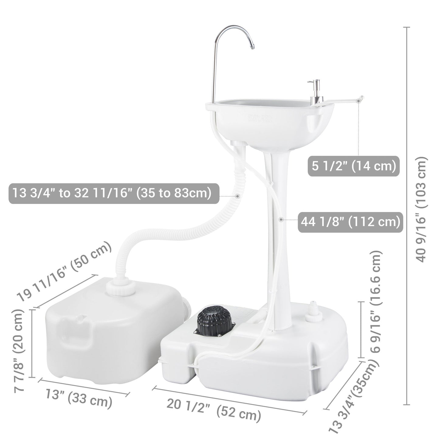 PORTABLE HANDWASH STAND with water tank